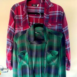 BDG urban outfitters button up flannel bundle